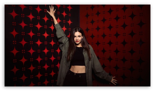 Victoria Justice Pattern UltraHD Wallpaper for HD 16:9 ;