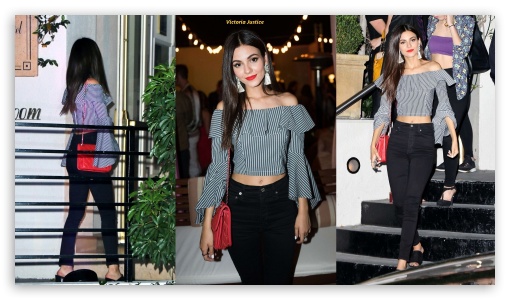 Victoria Justice Pop and Suki Collection 2017 Event In Los Angeles UltraHD Wallpaper for HD 16:9 ;