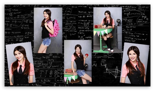 Victoria Justice Schoolgirl UltraHD Wallpaper for HD 16:9 ;