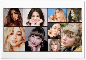Victoria Justice Selena Gomez Avril Lavigne Miranda Cosgrove Sabrina Carpenter Taylor Swift Lena Mey 4K UHD Wallpaper for Widescreen and UltraWide Desktop, UltraHD TV, Smartphone, Tablet