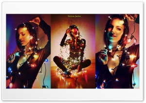 Victoria Justice The Holiday Lights Photoshoot 4K UHD Wallpaper for Widescreen and UltraWide Desktop, UltraHD TV, Smartphone, Tablet