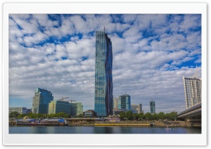 Vienna, Donaucity, DC Tower, UNO Center Ultra HD Wallpaper for 4K UHD Widescreen desktop, tablet & smartphone