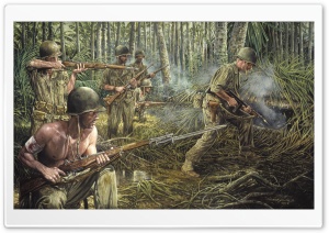 Vietnam War Painting Ultra HD Wallpaper for 4K UHD Widescreen desktop, tablet & smartphone
