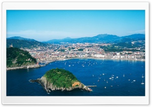 View of San Sebastián, Spain Ultra HD Wallpaper for 4K UHD Widescreen desktop, tablet & smartphone