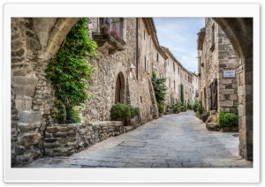Vilanova Street Monells, Catalonia Ultra HD Wallpaper for 4K UHD Widescreen desktop, tablet & smartphone