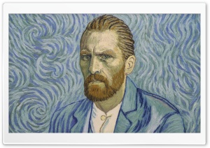 Vincent Willem van Gog Self-Portrait 4K UHD Wallpaper for Widescreen and UltraWide Desktop, UltraHD TV, Smartphone, Tablet