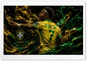 Vini Jr. 4K UHD Wallpaper for Widescreen and UltraWide Desktop, UltraHD TV, Smartphone, Tablet