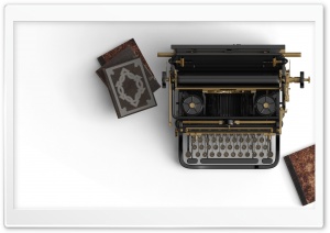 Vintage Typewriter Aesthetic Ultra HD Wallpaper for 4K UHD Widescreen desktop, tablet & smartphone