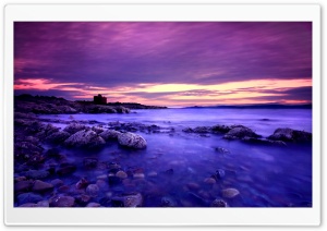 Violet Clouds And Blue Water Ultra HD Wallpaper for 4K UHD Widescreen desktop, tablet & smartphone