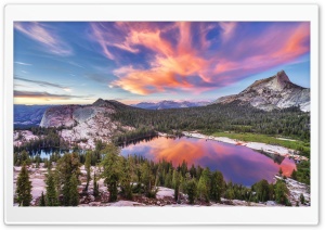 Violet Lake Dawn Ultra HD Wallpaper for 4K UHD Widescreen desktop, tablet & smartphone