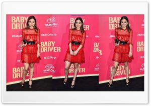 Violetta Komyshan Baby Driver Premiere 4K UHD Wallpaper for Widescreen and UltraWide Desktop, UltraHD TV, Smartphone, Tablet