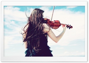 Violinist Girl Ultra HD Wallpaper for 4K UHD Widescreen desktop, tablet & smartphone