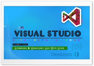Visual Studio 4K UHD Wallpaper for Widescreen and UltraWide Desktop, UltraHD TV, Smartphone, Tablet