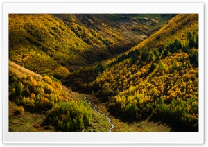 Vivid Autumn Colors, Ushguli, Georgia Ultra HD Wallpaper for 4K UHD Widescreen desktop, tablet & smartphone
