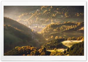 Vosges Mountains, Autumn Landscape Ultra HD Wallpaper for 4K UHD Widescreen desktop, tablet & smartphone