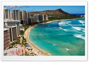 Waikiki Beach Ultra HD Wallpaper for 4K UHD Widescreen desktop, tablet & smartphone