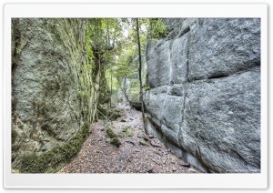 Walking Between Rock Walls Catalonia Ultra HD Wallpaper for 4K UHD Widescreen desktop, tablet & smartphone