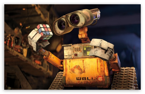 Wall e Robot Rubik s Cube UltraHD Wallpaper for UHD 16:9 ; HD 16:9 ; UltraWide 21:9 24:10 ; Widescreen 16:10 5:3 ; Fullscreen 4:3 5:4 3:2 ; Tablet 1:1 ; Dual 5:4 ;