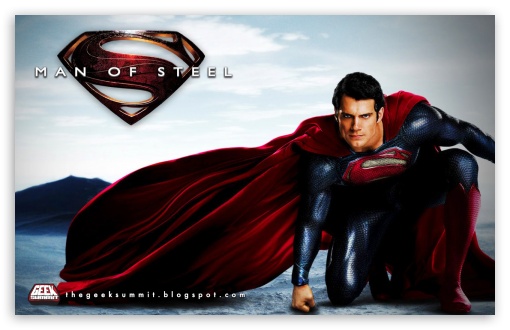 Wallpaper man of steel Superman Henry Cavill GeekSummit UltraHD Wallpaper for Widescreen 16:10 ;