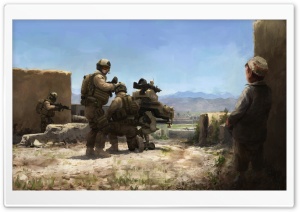 War Painting Ultra HD Wallpaper for 4K UHD Widescreen desktop, tablet & smartphone