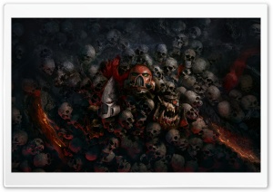 Warhammer 40,000 Dawn of War III 3, Skulls Ultra HD Wallpaper for 4K UHD Widescreen desktop, tablet & smartphone