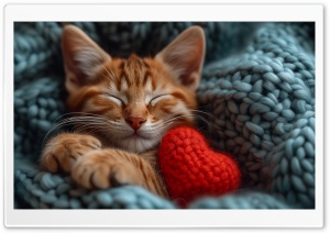 Warm and Cozy Kitty Ultra HD Wallpaper for 4K UHD Widescreen Desktop, Lockscreen, Screensaver, TV, Tablet, Smartphone