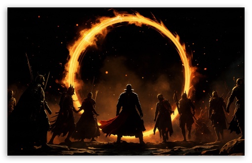 Warriors and the Fire Portal Fantasy Art UltraHD Wallpaper for UHD 16:9 ; HD 16:9 ; UltraWide 21:9 24:10 32:9 32:10 ; Widescreen 16:10 5:3 ; Fullscreen 4:3 5:4 3:2 ; Tablet 1:1 ; Dual 16:10 5:3 16:9 4:3 5:4 3:2 ; Triple 16:10 5:3 16:9 4:3 5:4 3:2 ;