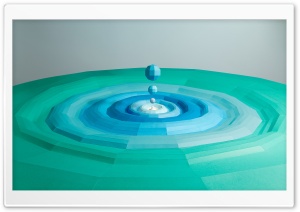 Water Droplet Splash Paper Crafts Ultra HD Wallpaper for 4K UHD Widescreen desktop, tablet & smartphone