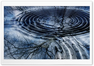 Water Ripples Top View Ultra HD Wallpaper for 4K UHD Widescreen desktop, tablet & smartphone