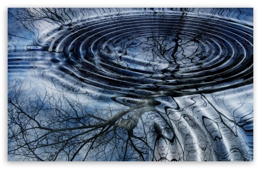 water ripples top view