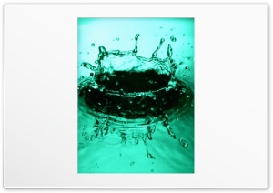 Water Splash Green 4K UHD Wallpaper for Widescreen and UltraWide Desktop, UltraHD TV, Smartphone, Tablet
