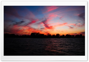 Water Sunset Ultra HD Wallpaper for 4K UHD Widescreen desktop, tablet & smartphone