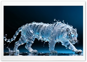 Water Tiger 4K UHD Wallpaper for Widescreen and UltraWide Desktop, UltraHD TV, Smartphone, Tablet