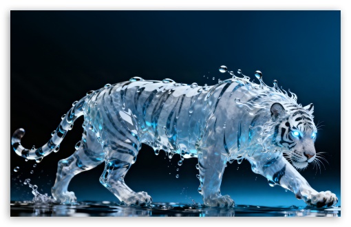 Water Tiger UltraHD Wallpaper for UHD 16:9 ; HD 16:9 ; UltraWide 21:9 24:10 ; Widescreen 16:10 ;