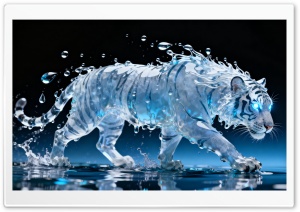 Water Tiger 4K UHD Wallpaper for Widescreen and UltraWide Desktop, UltraHD TV, Smartphone, Tablet