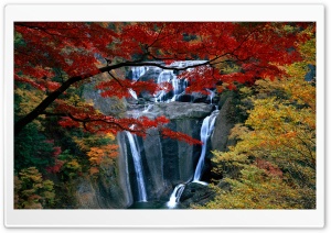 Waterfall, Autumn Ultra HD Wallpaper for 4K UHD Widescreen desktop, tablet & smartphone