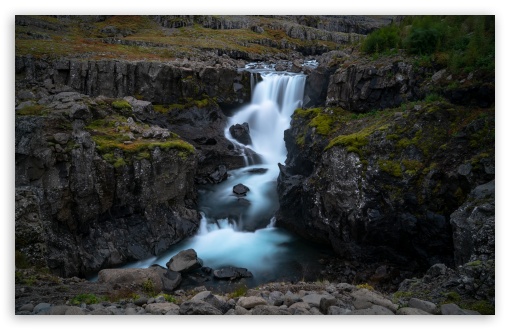 Waterfall Eastern Iceland Berufjordur UltraHD Wallpaper for UHD 16:9 ; HD 16:9 ; UltraWide 21:9 24:10 ; Widescreen 16:10 ; Fullscreen 3:2 ; Tablet 1:1 ; Mobile 9:16 9:19.5 9:20 9:21 9:22 ;