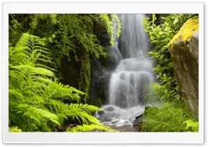 Waterfall, Kubota Garden, Seattle, Washington Ultra HD Wallpaper for 4K UHD Widescreen desktop, tablet & smartphone