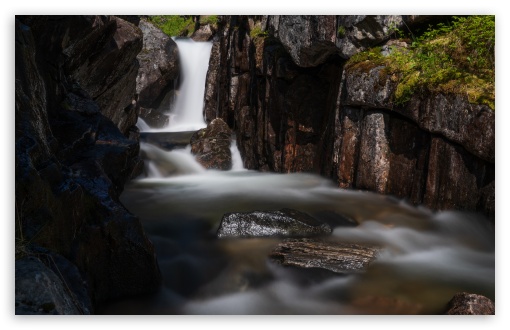Waterfall Senja Norway Long Exposure UltraHD Wallpaper for UHD 16:9 ; HD 16:9 ; UltraWide 21:9 24:10 32:9 32:10 ; Widescreen 16:10 ; Tablet 1:1 ; Mobile 9:16 9:19.5 9:20 9:21 9:22 ; Dual 16:10 16:9 ;