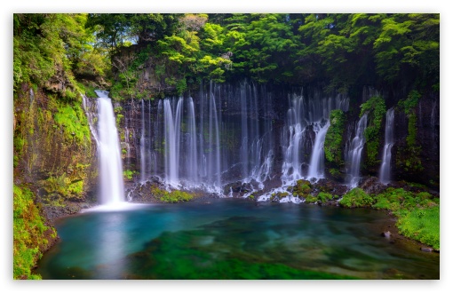 Waterfall, Shiraito Falls, Japan, Travel, Nature, Long Exposure UltraHD Wallpaper for UHD 16:9 ; HD 16:9 ; UltraWide 21:9 24:10 32:9 32:10 ; Widescreen 16:10 5:3 ; Fullscreen 4:3 5:4 3:2 ; Tablet 1:1 ; Mobile 9:16 9:19.5 9:20 9:21 9:22 10:16 2:3 3:5 3:4 ; Dual 16:10 5:3 16:9 4:3 5:4 3:2 ;