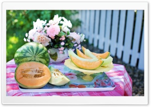 Watermelon, Cantaloupe, and Honeydew Melon Ultra HD Wallpaper for 4K UHD Widescreen desktop, tablet & smartphone