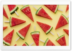 Watermelon, Slices, Fruit, Fresh, Summer, Sweet, Refreshing 4K UHD Wallpaper for Widescreen and UltraWide Desktop, UltraHD TV, Smartphone, Tablet