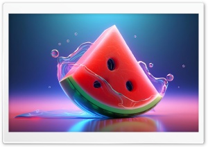 Watermelon Triangle Slice Ultra HD Wallpaper for 4K UHD Widescreen Desktop, Lockscreen, Screensaver, TV, Tablet, Smartphone