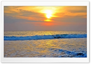 Wavey Sunset Ultra HD Wallpaper for 4K UHD Widescreen desktop, tablet & smartphone