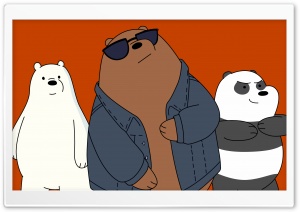 We Bare Bears Cool Ultra HD Wallpaper for 4K UHD Widescreen Desktop, Lockscreen, Screensaver, TV, Tablet, Smartphone