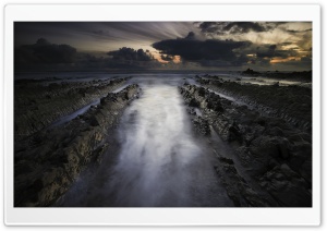 Welcombe Mouth Rock Formation, Sea Ultra HD Wallpaper for 4K UHD Widescreen desktop, tablet & smartphone