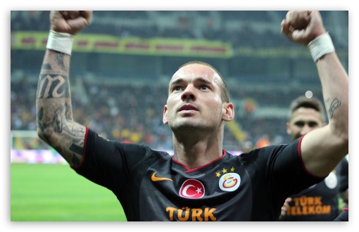 Download wallpapers Wesley Sneijder, 4k, soccer, footballers