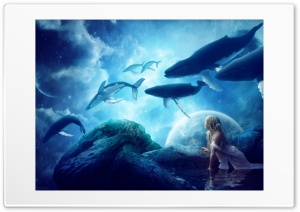 Whales Ultra HD Wallpaper for 4K UHD Widescreen desktop, tablet & smartphone