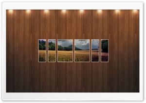Wheat Field Picture   Wood Wall Ultra HD Wallpaper for 4K UHD Widescreen desktop, tablet & smartphone
