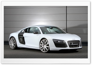 White Audi R8 V10 Ultra HD Wallpaper for 4K UHD Widescreen Desktop, Lockscreen, Screensaver, TV, Tablet, Smartphone